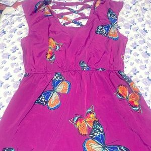 Women’s mini butterfly dress
